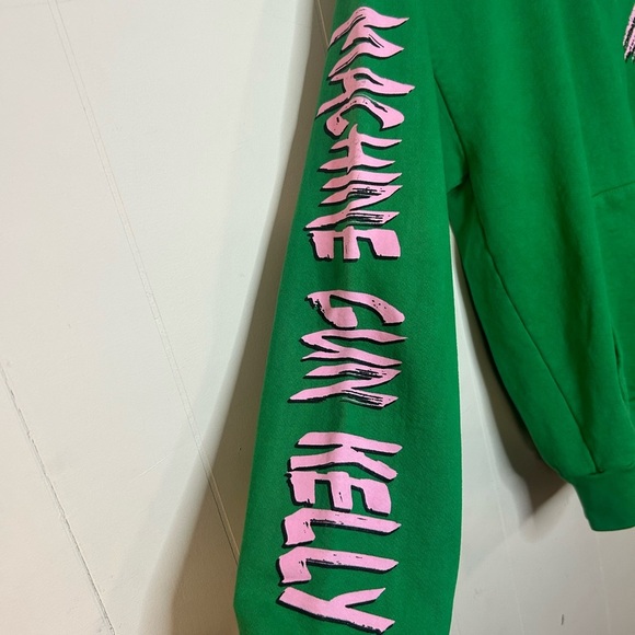 Machine Gun Kelly Green Hoodie, size small, official concert merch - Picture 4 of 7
